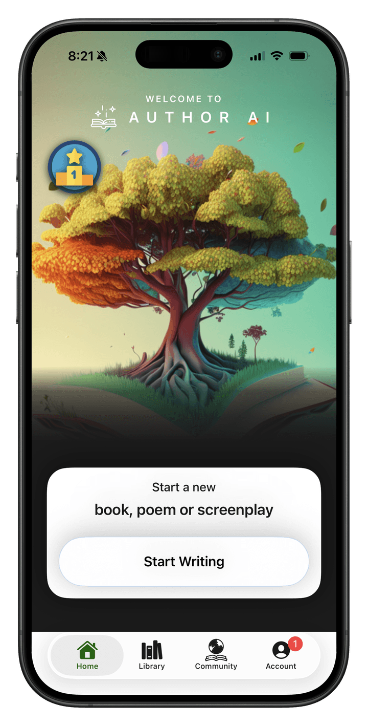 Author AI app screenshot